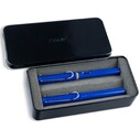 LAMY - LAMY SAFARİ DOLMA + ROLLER KALEM SETİ MAVİ (METAL KUTULU)