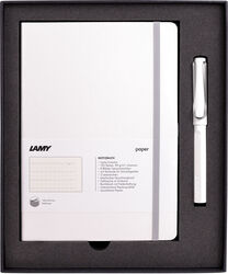 LAMY - LAMY YUMUŞAK KAPAK A5 DEFTER VE BEYAZ ROLLER SET