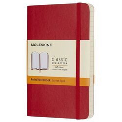 MOLESKINE - Moleskine Yumuşak Kapak Defter Kırmızı (Çizgili - 9x14)