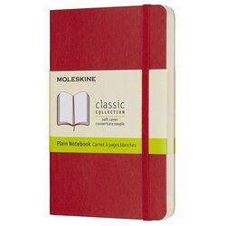 MOLESKINE - Moleskine Yumuşak Kapak Defter Kırmızı (Çizgisiz - 13x21)