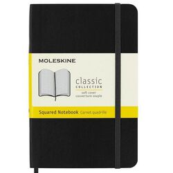 MOLESKINE - Moleskine Yumuşak Kapak Defter Siyah (Kareli - 13x21)